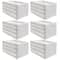 6 Pack: Whitewashed Wood Crate by Make Market®